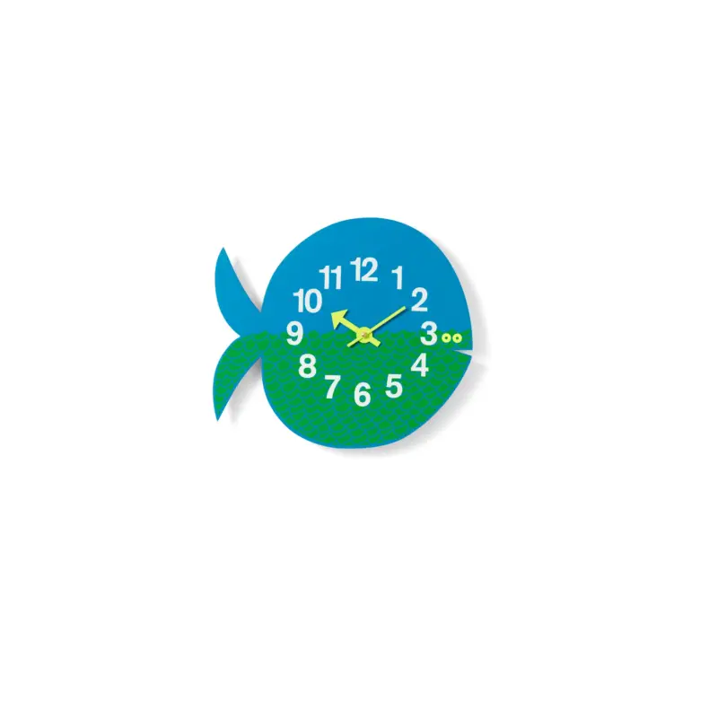 Horloge Zoo Timers Fernando Le Poisson Bleu Vert Promotion Saisonnière