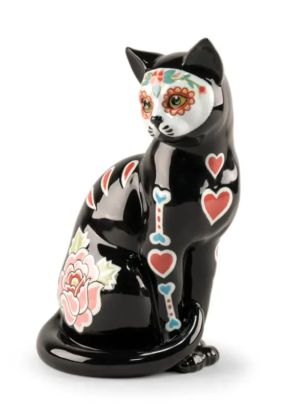 Bon Plan Catrina Cat Figurines Noir