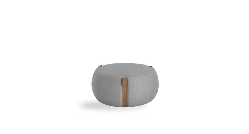 Nouvelle Collection Pouf Notch Ø85cm Regolo TDBA120-Cuir top PT0014