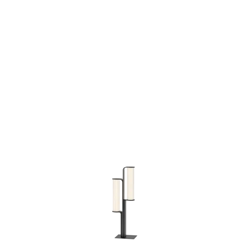 Promotion Class Double Lampes de sol LED Noir