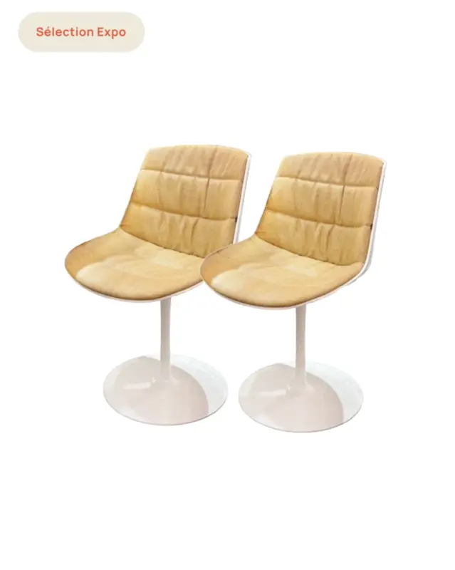 Usine Directe Lot de 2 Flow Chaise Jaune Outlet