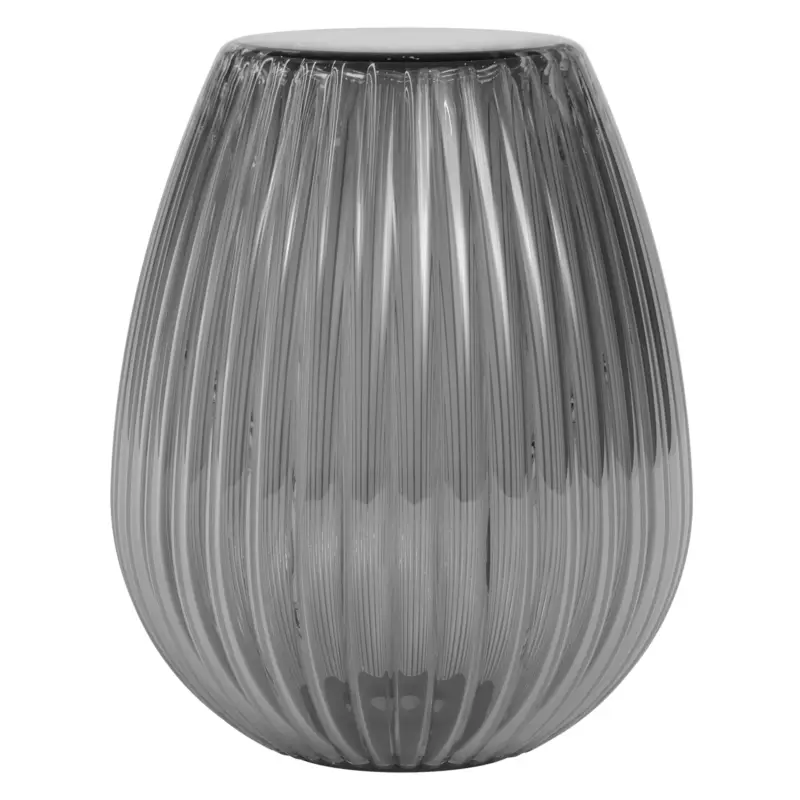 Tacoma Tulip Ribbed Glass Fumé Verres Accessoires Livraison Express