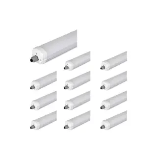 Lot de 12 Réglettes LED étanches 150cm 48W 120lm/W IP65 V-TAC VT-1574 Offre Limitée
