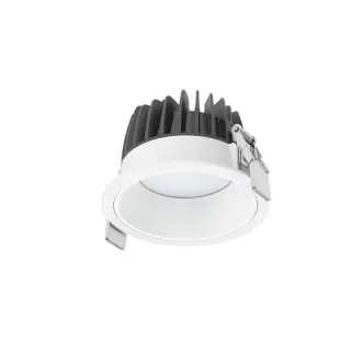 Produit De Marque Spot LED Encastrable 10W 120lm/W Prisma IP44 Rond Blanc Hors Transfo CLAREO V2