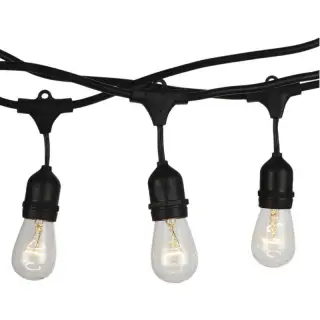 Jusqu'à Épuisement Des Stocks Guirlande Guinguette 5 mètres Pour 10 Ampoules LED E27 IP54 Noir V-TAC VT-7135