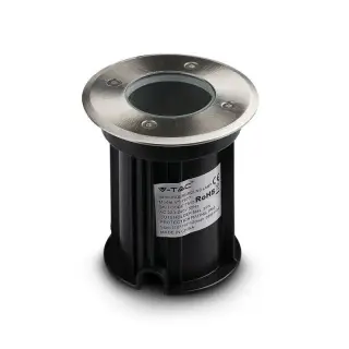 Offre Exclusive Encastré de Sol Rond IP65 Pour Ampoule LED GU10 Inox V-TAC VT-7677