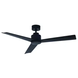 Seulement Aujourd'hui Ventilateur de Plafond 3 Pales D1320 Avec Télécommande Noir Mat ZAMBELIS 19136-B FS