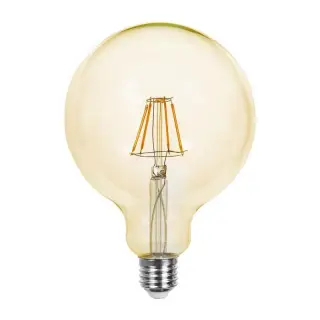 Ampoule LED Globe E27 G125 6W Ambrée Filament V-TAC VT-1956 FS Petit Prix