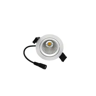 Spot LED Orientable MiniRay D68 5W IP54 Rond Blanc Avec Transfo CLAREO V1 Certifié