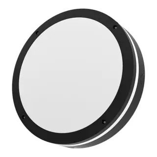 Plafonnier LED Extérieur CLAREO Astral 9/14/18/23W IP65 Hublot Noir V1 Prix Cassé