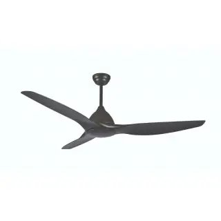 Promotion Ventilateur de Plafond 3 Pales D1630 Avec Télécommande Noir Mat ZAMBELIS