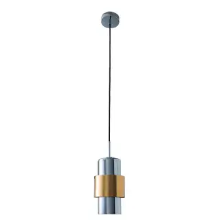 Nouveauté Suspension Luminaire D130 Pour Ampoule LED E27 Or Mat ZAMBELIS 22001