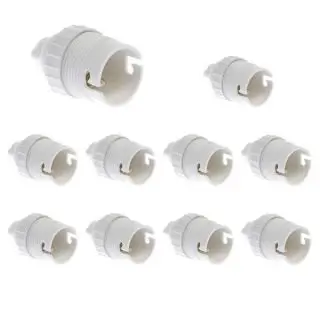 Affaire À Saisir Lot de 10 Douilles B22 Simple bague Blanches EUR&rsquo;OHM 62110