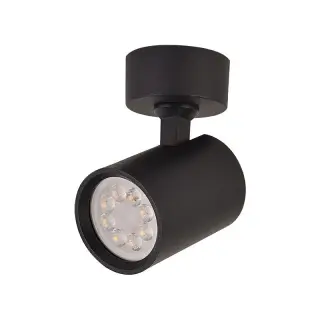 Usine Directe Plafonnier Orientable D60 Pour Ampoule LED GU10 Noir Mat ZAMBELIS S104