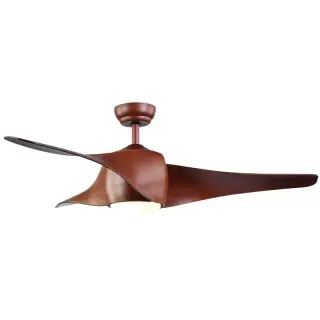 Ventilateur de Plafond 3 Pales D1320 15W Avec Télécommande Café ZAMBELIS 20256 FS Meilleur Prix