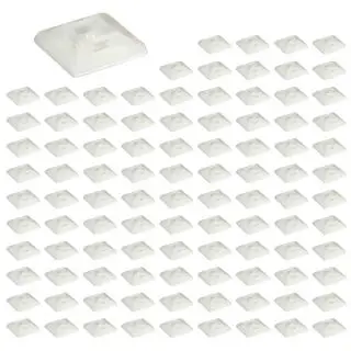 Meilleure Vente Lot de 100 Embases adhésives 4,4 mm blanches EUR&rsquo;OHM 43140