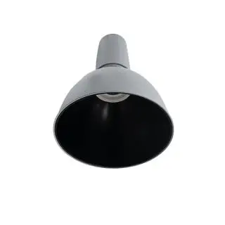 Dernier Modèle Coupole Alu Grise et Réflecteur Noir pour Suspension Luminaire Modulable CLAREO