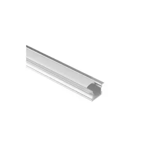 Réduction Profilé Alu Encastrable 17,1×14,4mm 2m Avec Diffuseur Opale ZAMBELIS