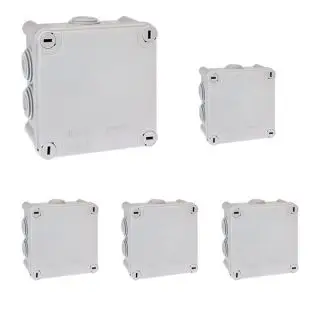 Usine Directe Lot de 5 Boîtes de dérivation étanches IP55 105x105x55mm 1/4 de tour 960° EUR&rsquo;OHM 50004
