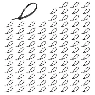 Seulement Aujourd&rsquo;hui Lot de 100 Colliers de Serrage Plastique Noir 3.5x300mm V-TAC