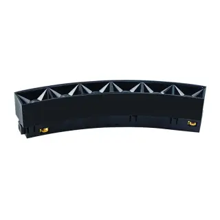 Spot LED Magnétique Incurvé D600 8W Optic Variable Noir Sablé ZAMBELIS 22092 Prix Choc