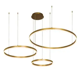 Meilleure Vente Suspension Luminaire LED D800 136W Variable Or Mat ZAMBELIS 1956-D