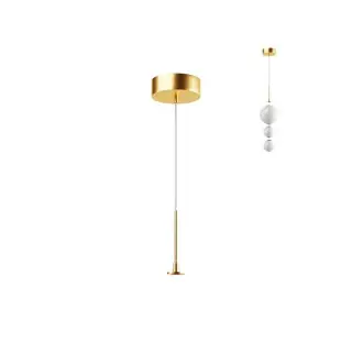 Base Pour Suspension Luminaire Modulable D140 Doré Mat ZAMBELIS 22230-G Commander Vite