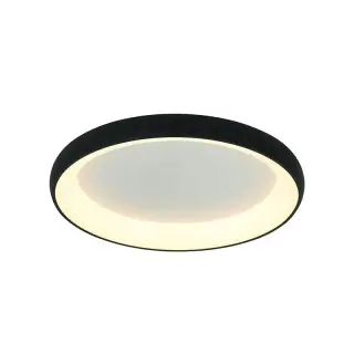 Jusqu&rsquo;à Épuisement Des Stocks Plafonnier LED D600 50W Noir Sablé ZAMBELIS 2048