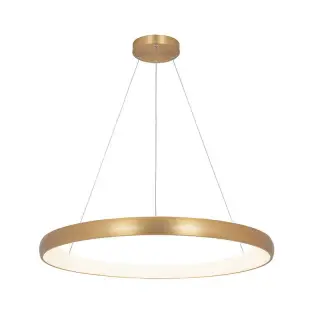 Soldes Suspension Luminaire LED D800 60W Or Brossé Mat ZAMBELIS 2062