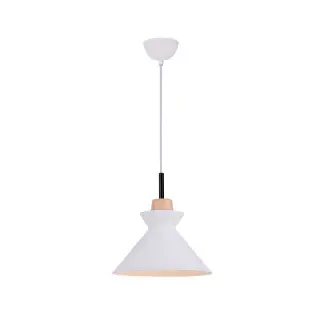Suspension Luminaire D250 Pour Ampoule LED E27 Blanc Mat ZAMBELIS 180066 Achat Immédiat