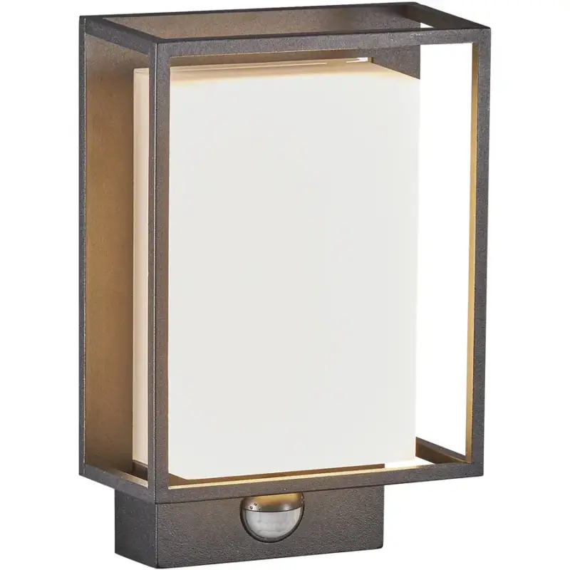 Acheter Direct Lumimart | Lampe murale d&rsquo;ext&eacute;rieur Nestor Noir Aluminium 14.7 cm 22.1 cm