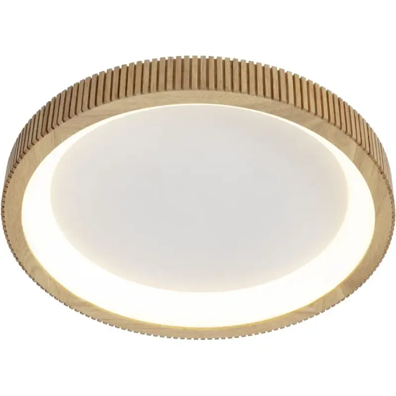 Commander Vite Lumimart | Plafonnier Casina, bois/plastique, blanc