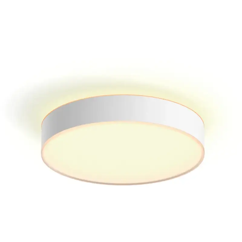 Promotion Saisonnière Lumimart | Plafonnier Philips Hue Devere, plastique/métal, blanc, Ø 38,1 cm