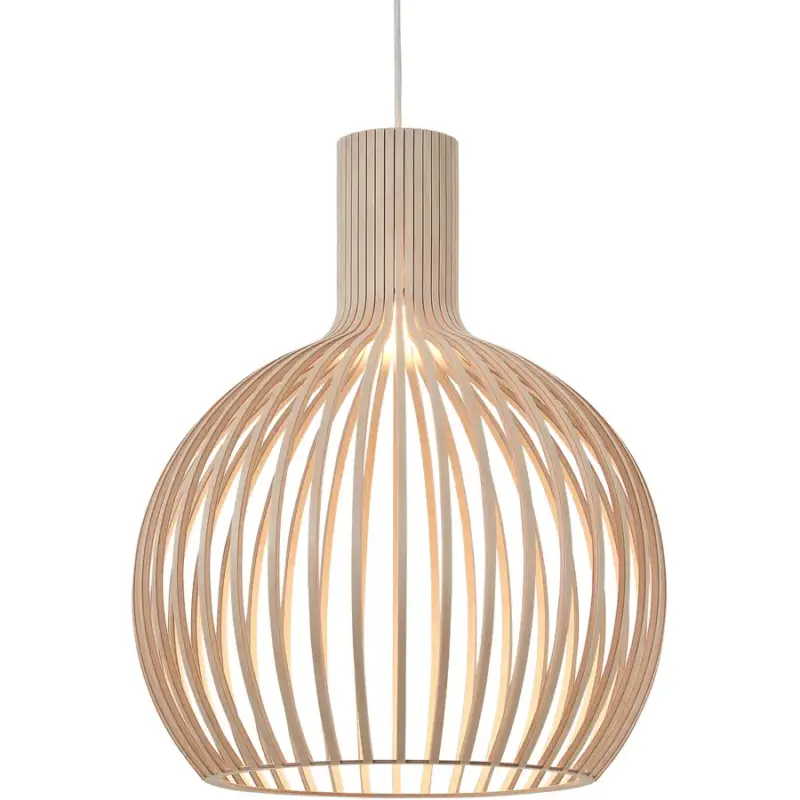 Lumimart | Suspension Octo Small Beige Bois 45 cm 55 cm Retour Gratuit