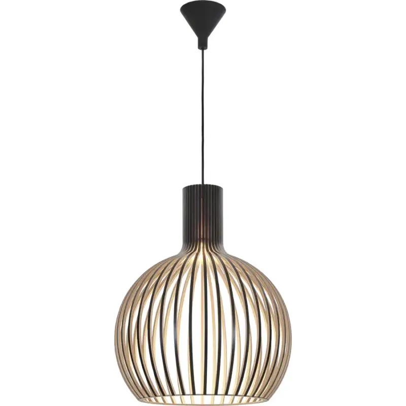 Quantité Limitée Lumimart | Suspension Octo Small Noir Bois 45 cm 55 cm