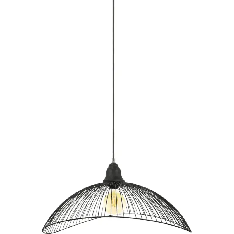Promotion Saisonnière Lumimart | Suspension Auron Noir Métal 50 cm 120 cm