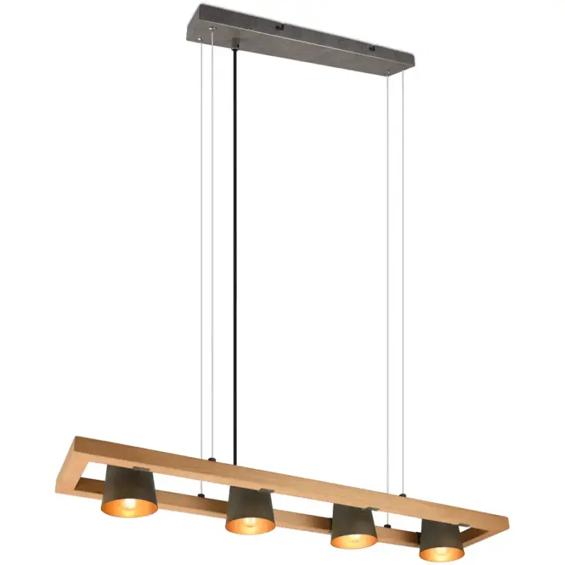 Expédié Aujourd'hui Lumimart | Suspension Bree Gris Métal 100 cm 150 cm
