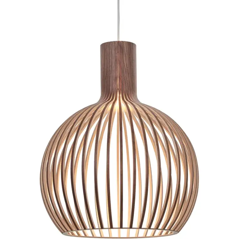 Lumimart | Suspension Octo Small Marron Bois 45 cm 55 cm Expédition Rapide