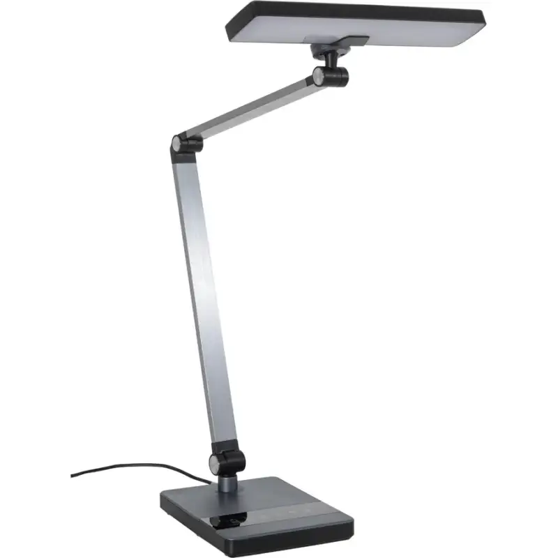 Lumimart | Lampe de bureau Aldon Noir/Argent Aluminium 18.7 cm 43.9 cm Commande En Gros