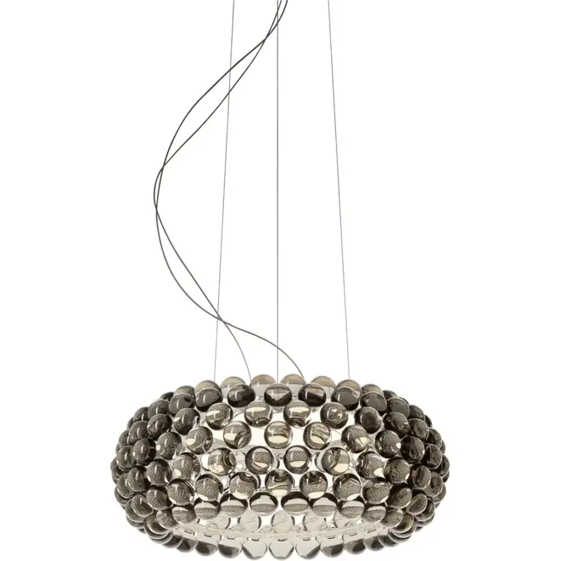 Lumimart | Suspension Caboche Gris Plastique 50 cm 20 cm Remise