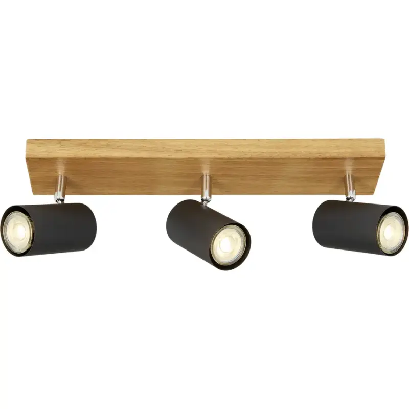 Livraison Express Lumimart | Spot Jasin Marron/Noir Bois/Métal 16 cm 9 cm