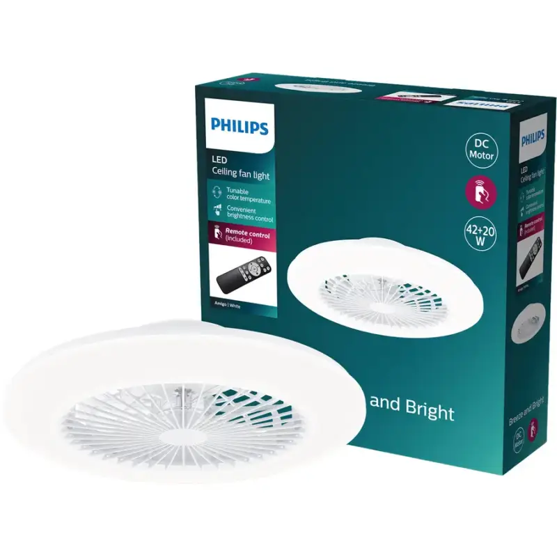 Bon Plan Lumimart | Ventilateur Philips Blanc Plastique/Métal