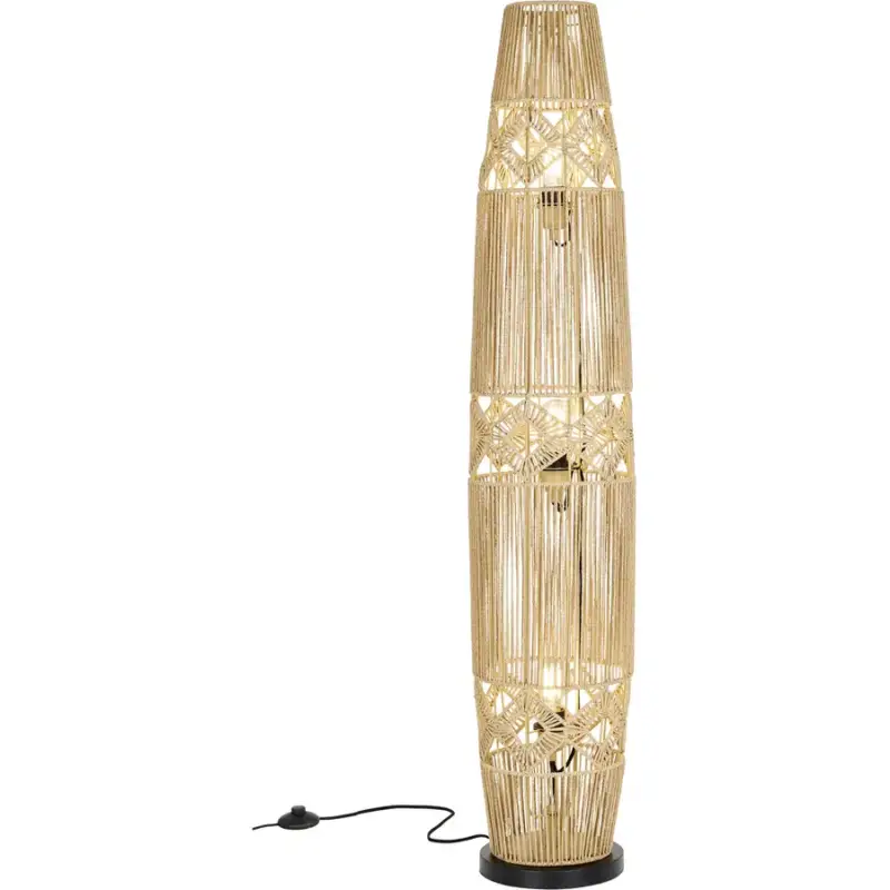 Lumimart | Lampadaire Jana Marron/Noir Métal 25 cm 130 cm Seulement Aujourd'hui