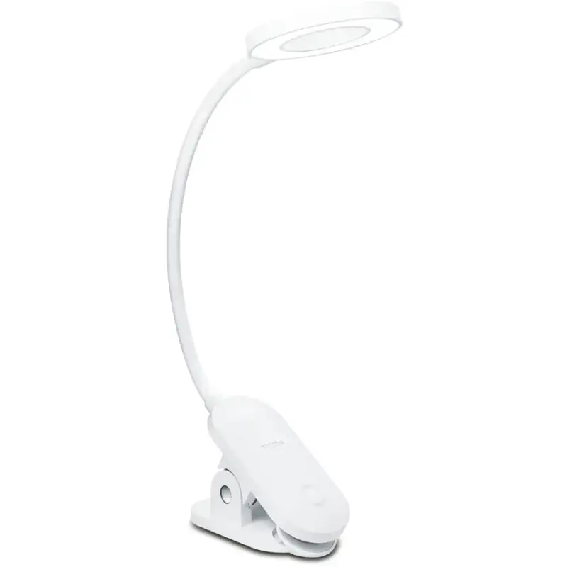 Lumimart | Lampe de bureau Philips Forys Clips, plastique, blanche Acheter Direct