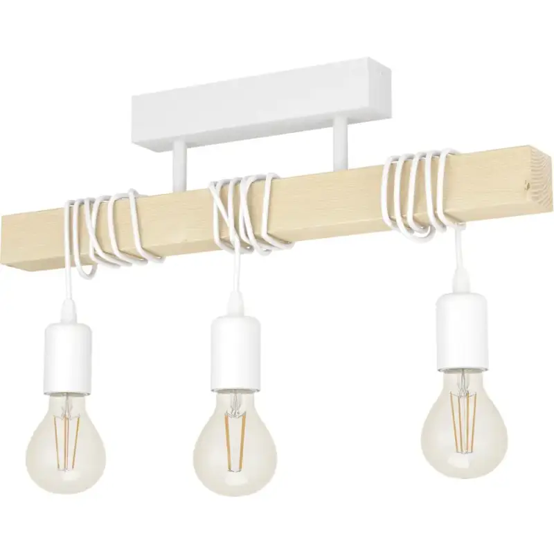 Paiement Sécurisé Lumimart | Lampe de plafond Townshend Blanc Acier 10.5 cm 26.5 cm