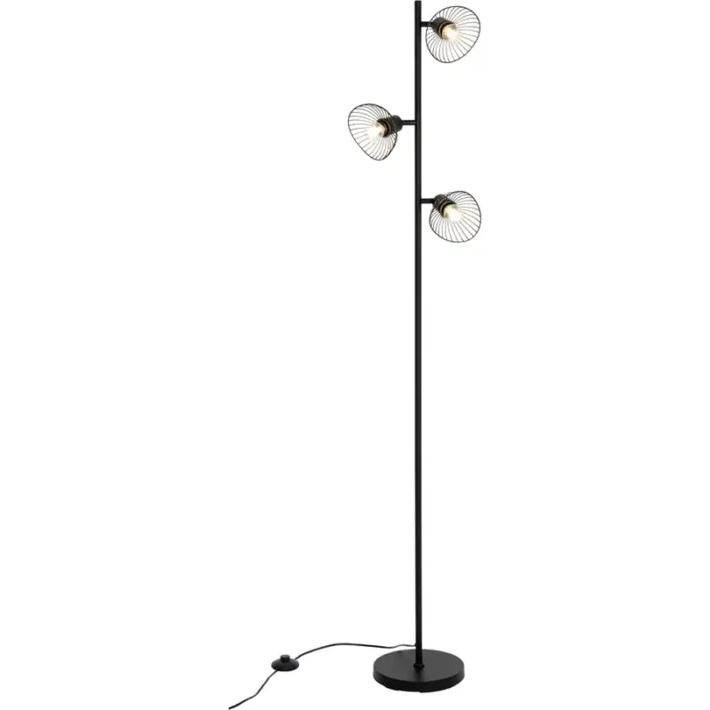 Lumimart | Lampadaire Adrien Noir Métal 22 cm 160 cm Acheter Direct