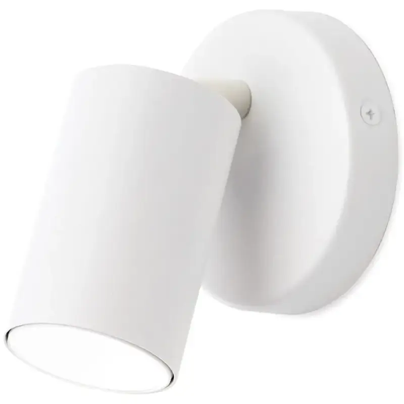 Seulement Aujourd&rsquo;hui Lumimart | Spot Sean Blanc Acier 10 cm 12.7 cm