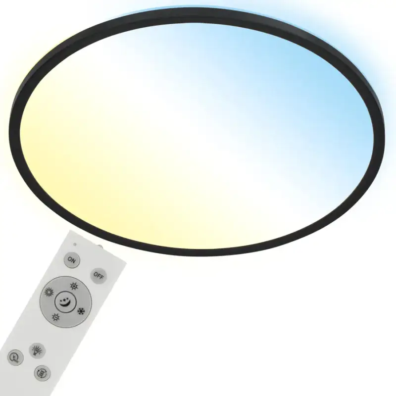 Lumimart | Plafonnier Emma, ​​plastique noir, &Oslash;48 cm Petit Prix