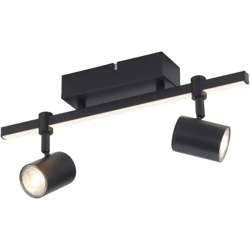 Pas Cher Lumimart | Spot Barik Aluminium Noir 6 cm 15,5 cm