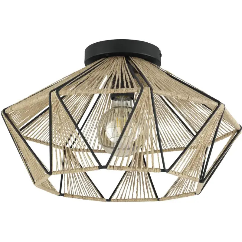 Lumimart | Lampe de plafond Adwickle Noir Acier 44.5 cm 26 cm Achat Immédiat